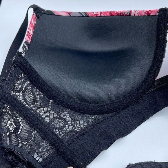 Bebe floral size 36C padded push up bra. - Picture 4 of 7